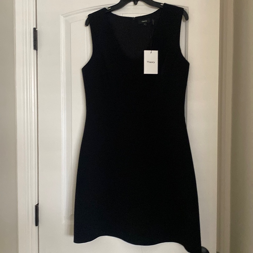 Theory Scoop Flounce Dress Size 10